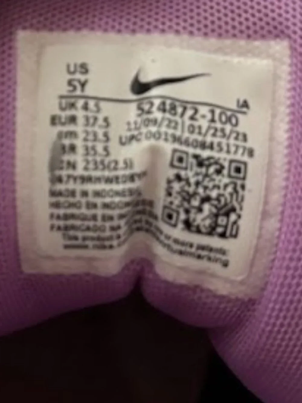 Nike Woodside 2 High ACG GS Sanddrift Obsidian Boots Size 5Y, 5M. 6.5W